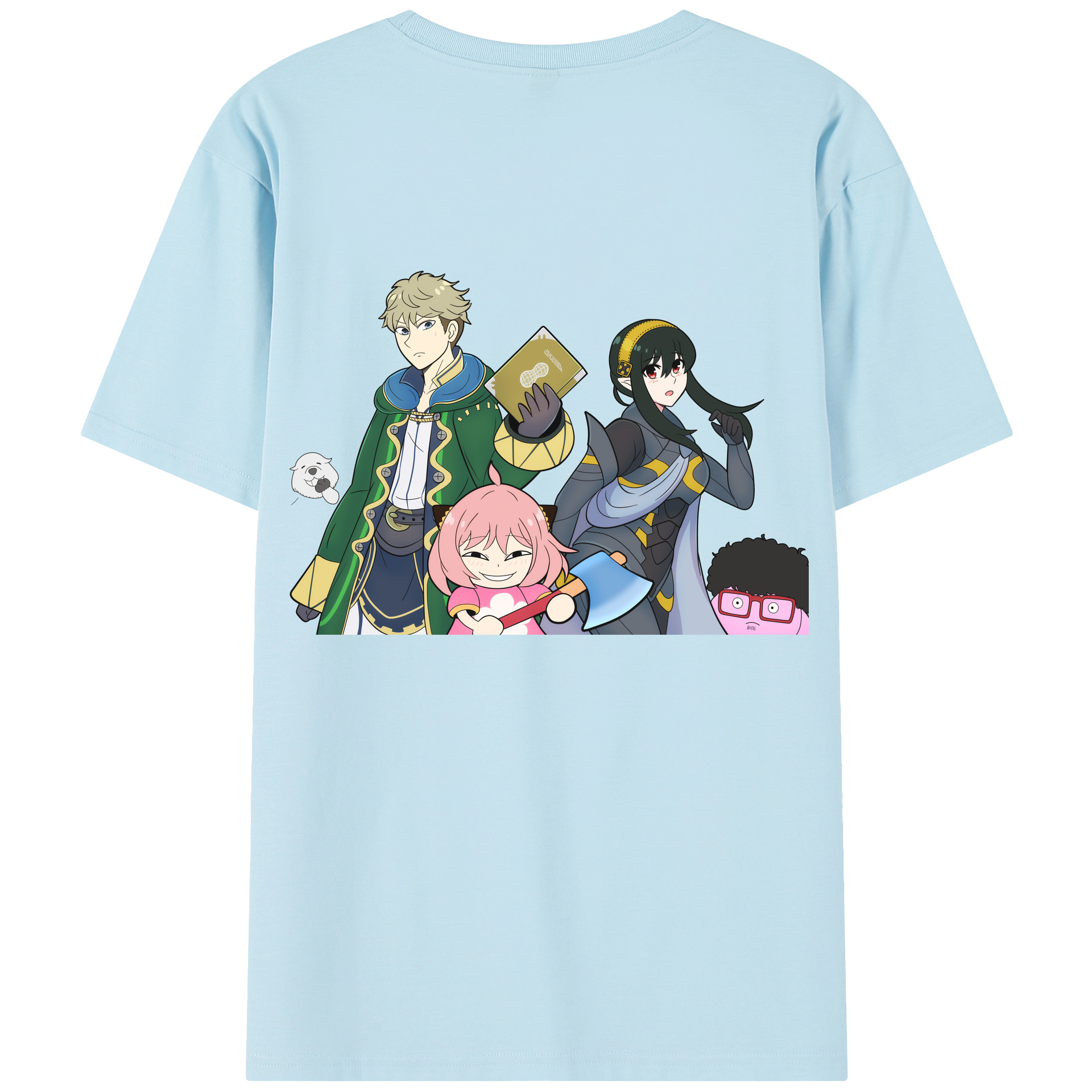 （画像用） SPY×FAMILY间谍家家酒 綿100％半袖Tシャツ（背面プリント）